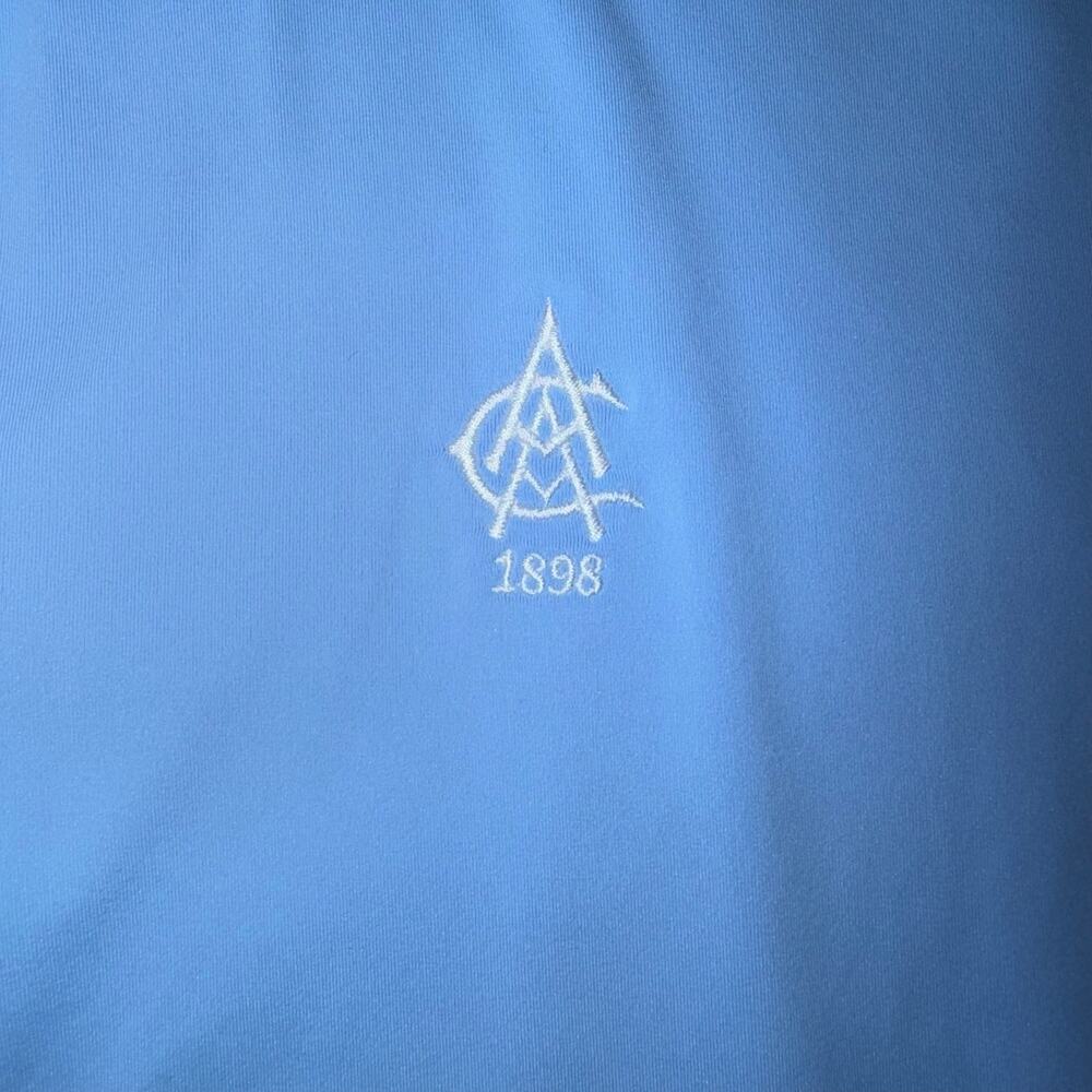 Peter Millar Women’s XL Quarter Zip Pullover Atlanta Athletic Club Blue UPF 50+ - Picture 2 of 6